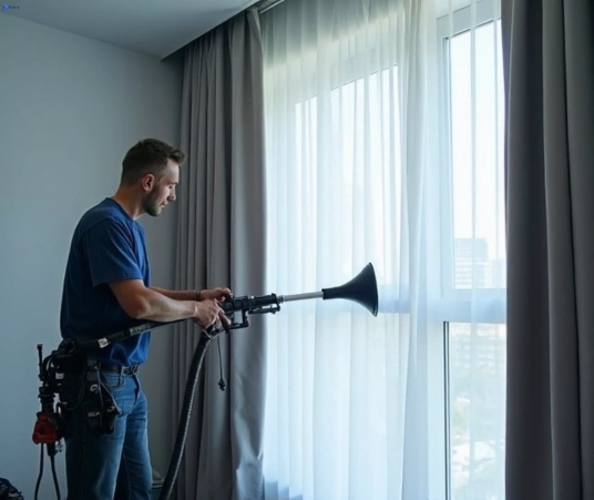 Professional commercial curtain cleaning process equipment Matty Curtain Cleaning lavender-bay-nsw